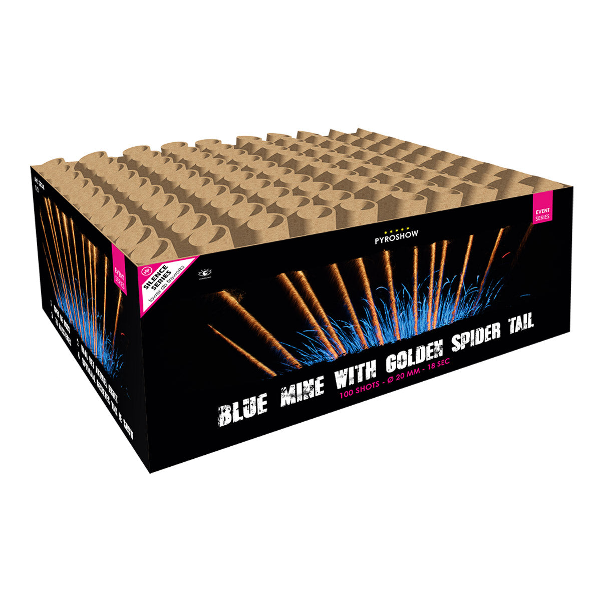 Blue mine with golden Spider Trail