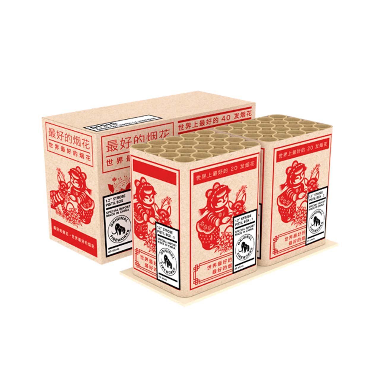 Strobe Pistel Box 1er Kiste